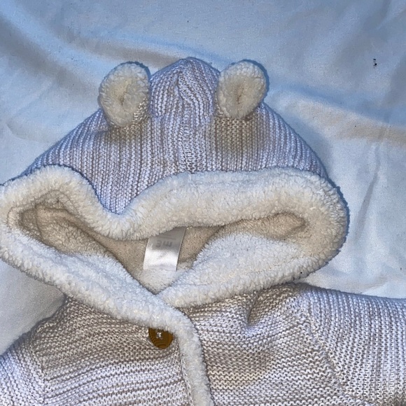 Carter's Cream Knit Puffer Jacket - Picture 5 of 11
